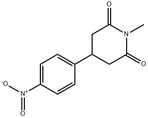 1-甲基-4-(4-硝基苯基)哌啶-2,6-二酮,954124-90-4,结构式