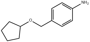 4-[(cyclopentyloxy)methyl]aniline Structure