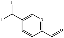 2-Pyridinecarboxaldehyde, 5-(difluoromethyl)- 化学構造式