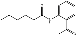 N-(2-アセチルフェニル)ヘキサンアミド 化学構造式