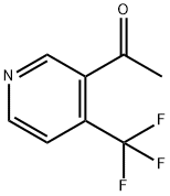 1-[4-(Trifluoromethyl)-3-pyridinyl]-ethanone 化学構造式