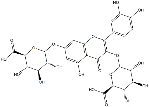 木犀草素7-二葡萄糖苷酸 结构式