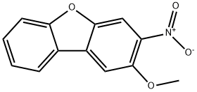 3-硝基-2-甲氧基二苯并呋喃 结构式