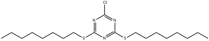 978-66-5 1,3,5-Triazine, 2-chloro-4,6-bis(octylthio)-