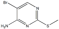 5-bromo-2-(methylsulfanyl)pyrimidin-4-amine Struktur