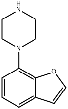 PIPERAZINE, 1-(7-BENZOFURANYL)- Structure