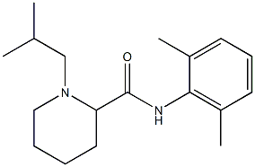 N-(2,6-dimethylphenyl)-1-(2-methylpropyl)piperidine-2-carboxamide Structure