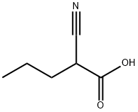 2-氰基戊酸, 99839-48-2, 结构式