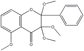 TETRAMETHOXYFLAVANONE Structure