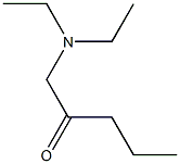 1-DIETHYLAMINOPENTAN-2-ONE 结构式