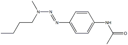 1-(4-ACETAMIDOPHENYL)-3-BUTYL-3-METHYLTRIAZENE,,结构式