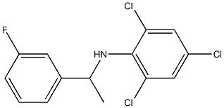 2,4,6-trichloro-N-[1-(3-fluorophenyl)ethyl]aniline|