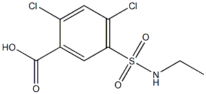 2,4-dichloro-5-(ethylsulfamoyl)benzoic acid Structure