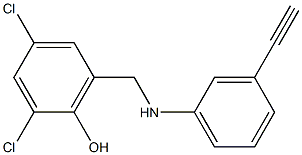 2,4-dichloro-6-{[(3-ethynylphenyl)amino]methyl}phenol