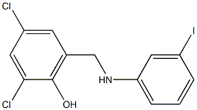 2,4-dichloro-6-{[(3-iodophenyl)amino]methyl}phenol Structure