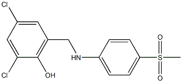 2,4-dichloro-6-{[(4-methanesulfonylphenyl)amino]methyl}phenol