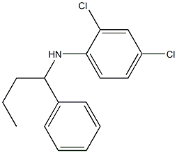 2,4-dichloro-N-(1-phenylbutyl)aniline 化学構造式