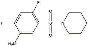 2,4-difluoro-5-(piperidine-1-sulfonyl)aniline Structure