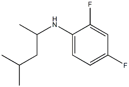 2,4-difluoro-N-(4-methylpentan-2-yl)aniline Structure