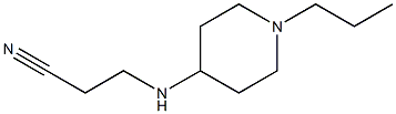 3-[(1-propylpiperidin-4-yl)amino]propanenitrile 结构式