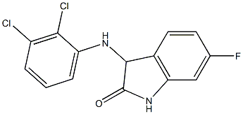 3-[(2,3-dichlorophenyl)amino]-6-fluoro-2,3-dihydro-1H-indol-2-one Structure