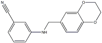  3-[(2,3-dihydro-1,4-benzodioxin-6-ylmethyl)amino]benzonitrile