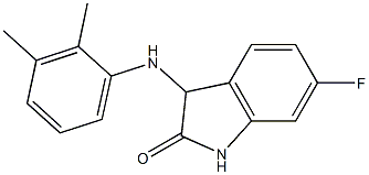 3-[(2,3-dimethylphenyl)amino]-6-fluoro-2,3-dihydro-1H-indol-2-one Structure