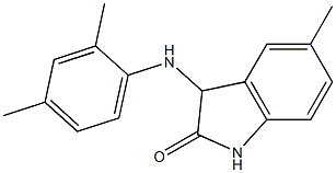 3-[(2,4-dimethylphenyl)amino]-5-methyl-2,3-dihydro-1H-indol-2-one,,结构式