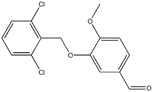 3-[(2,6-dichlorophenyl)methoxy]-4-methoxybenzaldehyde Struktur