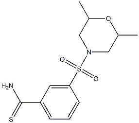 3-[(2,6-dimethylmorpholine-4-)sulfonyl]benzene-1-carbothioamide