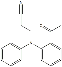 3-[(2-acetylphenyl)(phenyl)amino]propanenitrile Structure