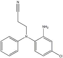 3-[(2-amino-4-chlorophenyl)(phenyl)amino]propanenitrile Structure