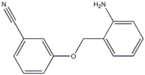 3-[(2-aminophenyl)methoxy]benzonitrile 结构式