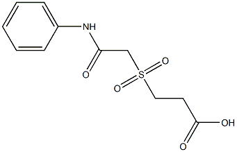 3-[(2-anilino-2-oxoethyl)sulfonyl]propanoic acid