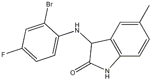 3-[(2-bromo-4-fluorophenyl)amino]-5-methyl-2,3-dihydro-1H-indol-2-one|