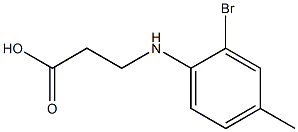 3-[(2-bromo-4-methylphenyl)amino]propanoic acid Structure