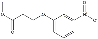 methyl 3-(3-nitrophenoxy)propanoate 化学構造式