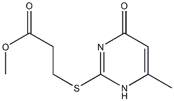 methyl 3-[(6-methyl-4-oxo-1,4-dihydropyrimidin-2-yl)sulfanyl]propanoate