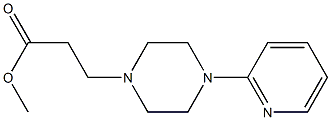 methyl 3-[4-(pyridin-2-yl)piperazin-1-yl]propanoate Struktur