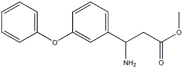methyl 3-amino-3-(3-phenoxyphenyl)propanoate Struktur