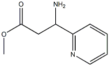 methyl 3-amino-3-(pyridin-2-yl)propanoate,,结构式