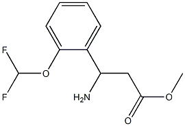 methyl 3-amino-3-[2-(difluoromethoxy)phenyl]propanoate,1038323-61-3,结构式