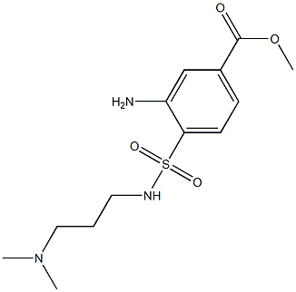 methyl 3-amino-4-{[3-(dimethylamino)propyl]sulfamoyl}benzoate Struktur