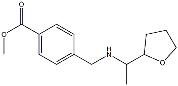 methyl 4-({[1-(oxolan-2-yl)ethyl]amino}methyl)benzoate Struktur