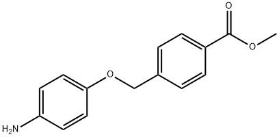 methyl 4-(4-aminophenoxymethyl)benzoate Struktur