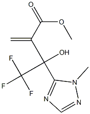 methyl 4,4,4-trifluoro-3-hydroxy-3-(1-methyl-1H-1,2,4-triazol-5-yl)-2-methylidenebutanoate Structure