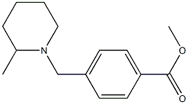 methyl 4-[(2-methylpiperidin-1-yl)methyl]benzoate 结构式