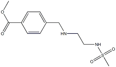 methyl 4-{[(2-methanesulfonamidoethyl)amino]methyl}benzoate,,结构式