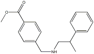 methyl 4-{[(2-phenylpropyl)amino]methyl}benzoate Struktur