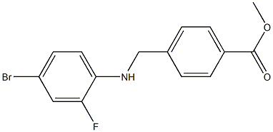 methyl 4-{[(4-bromo-2-fluorophenyl)amino]methyl}benzoate